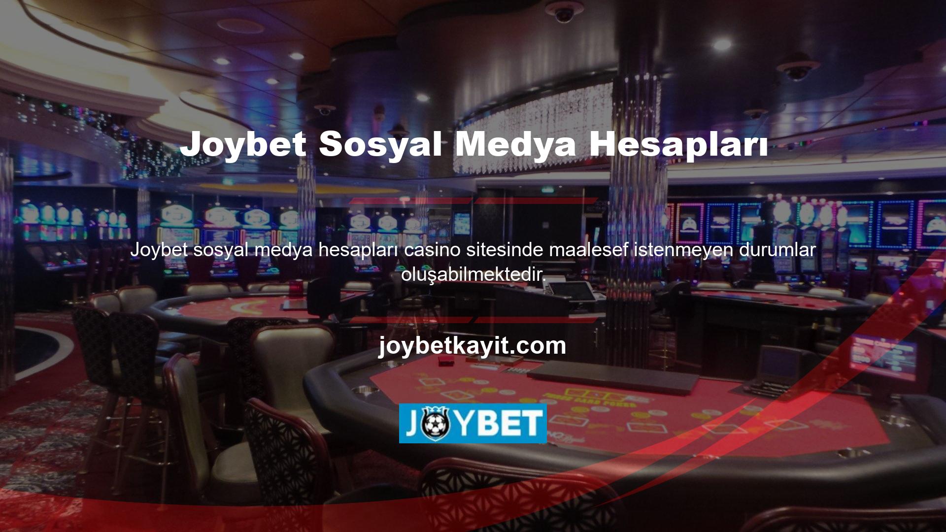Joybet güvenilir bir casino sitesidir ancak bu siteyi taklit etmeye çalışan sahte siteler de bulunmaktadır