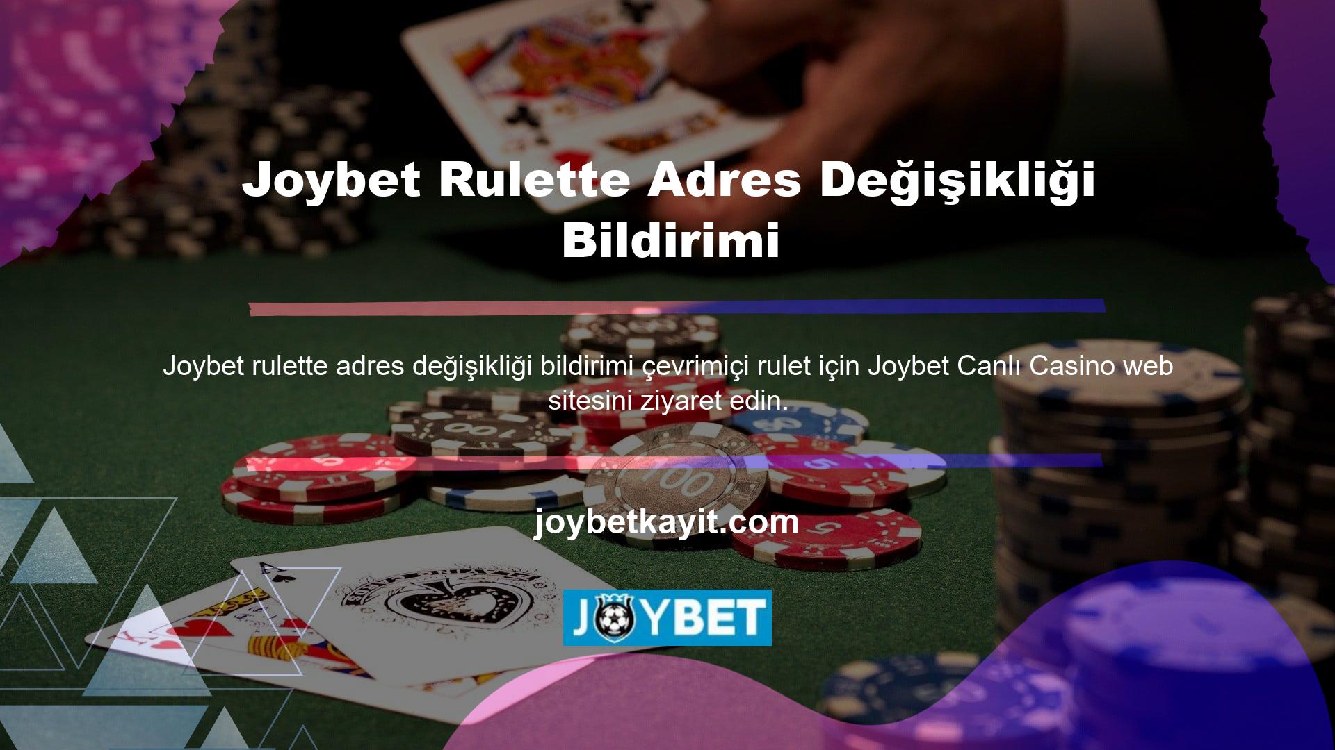 Popüler Joybet casino sitesinde oyuncuların takılabileceği bir yer var